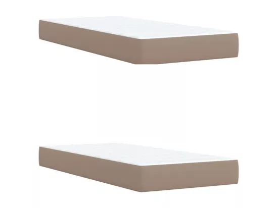 Sommier tapissier avec matelas Cappuccino 200x200 cm