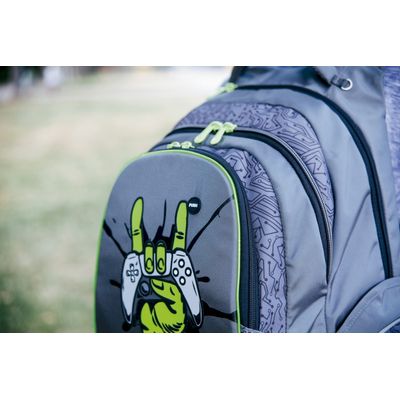 Walker Fame - Sac à dos Gamer Olive - 2 compartiments - Carpentras