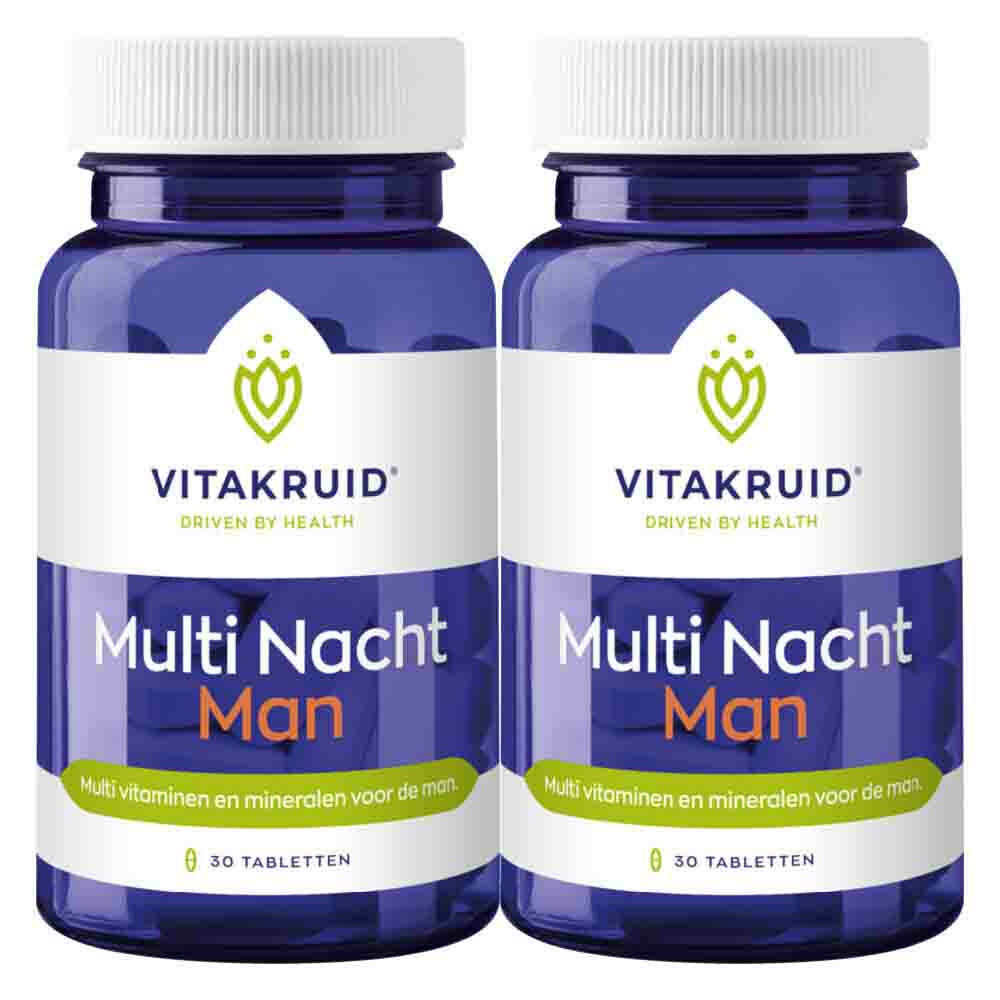 2x Vitakruid Multi Nacht Man 30 tabletten