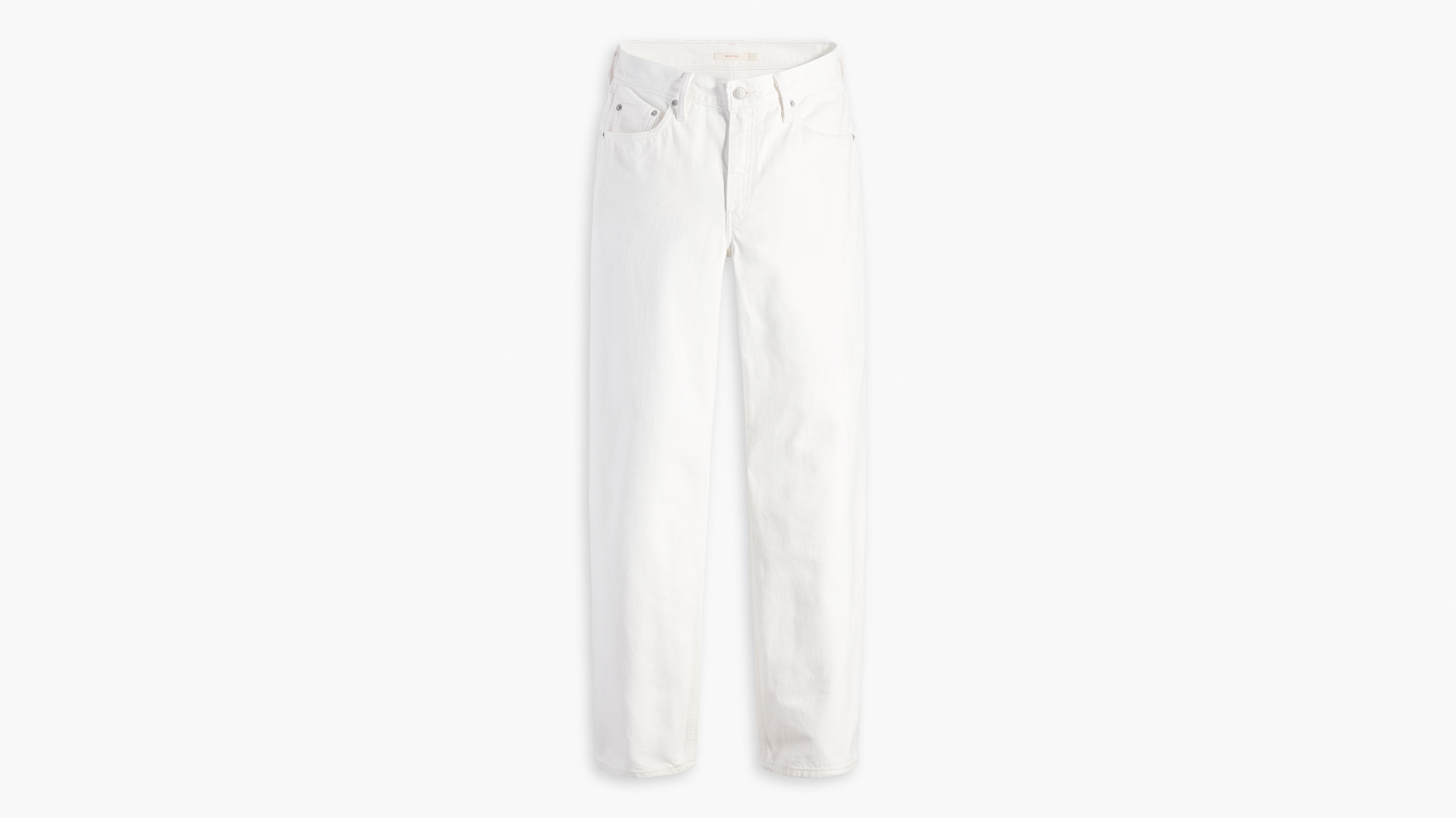 Jean Dad baggy WellThread® - Light White Worn In - Blanc