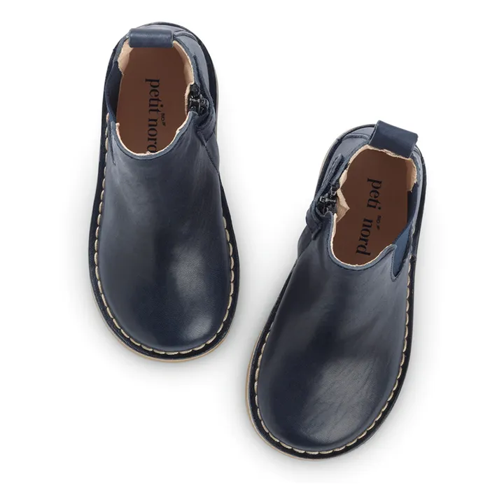 Petit Nord Boots Ankle Zip | Bleu marine