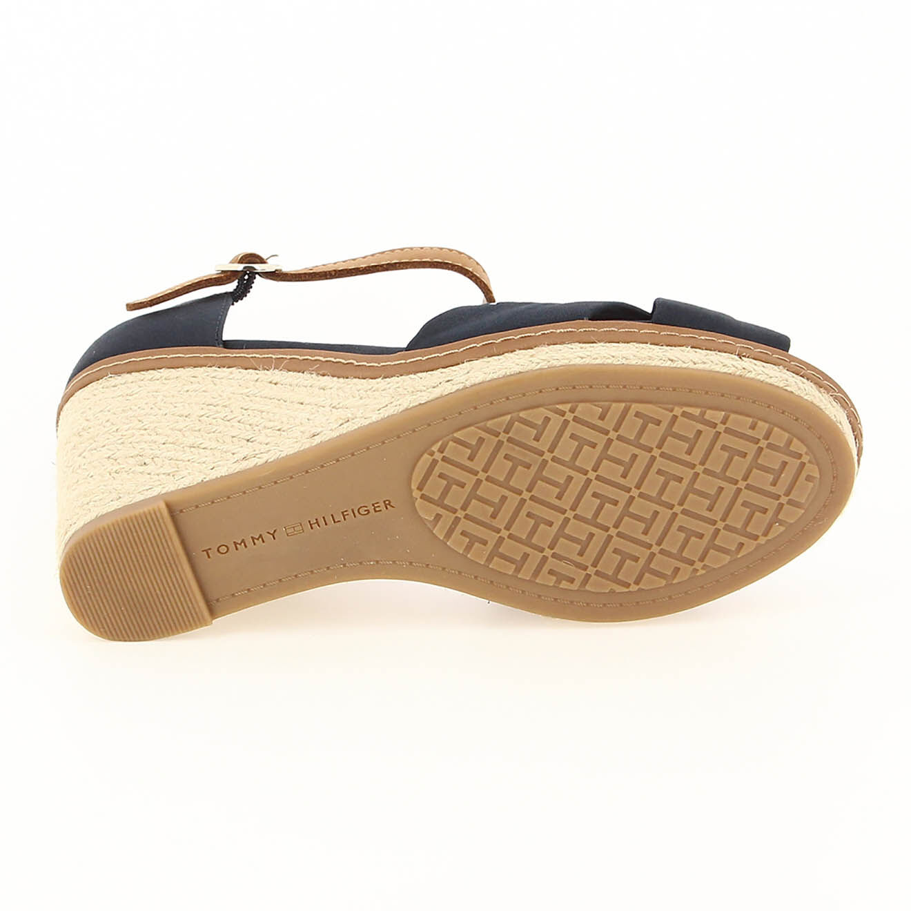 Tommy Hilfiger Sandales compensées Iconic Elena bleu marine - Talon 10 cm