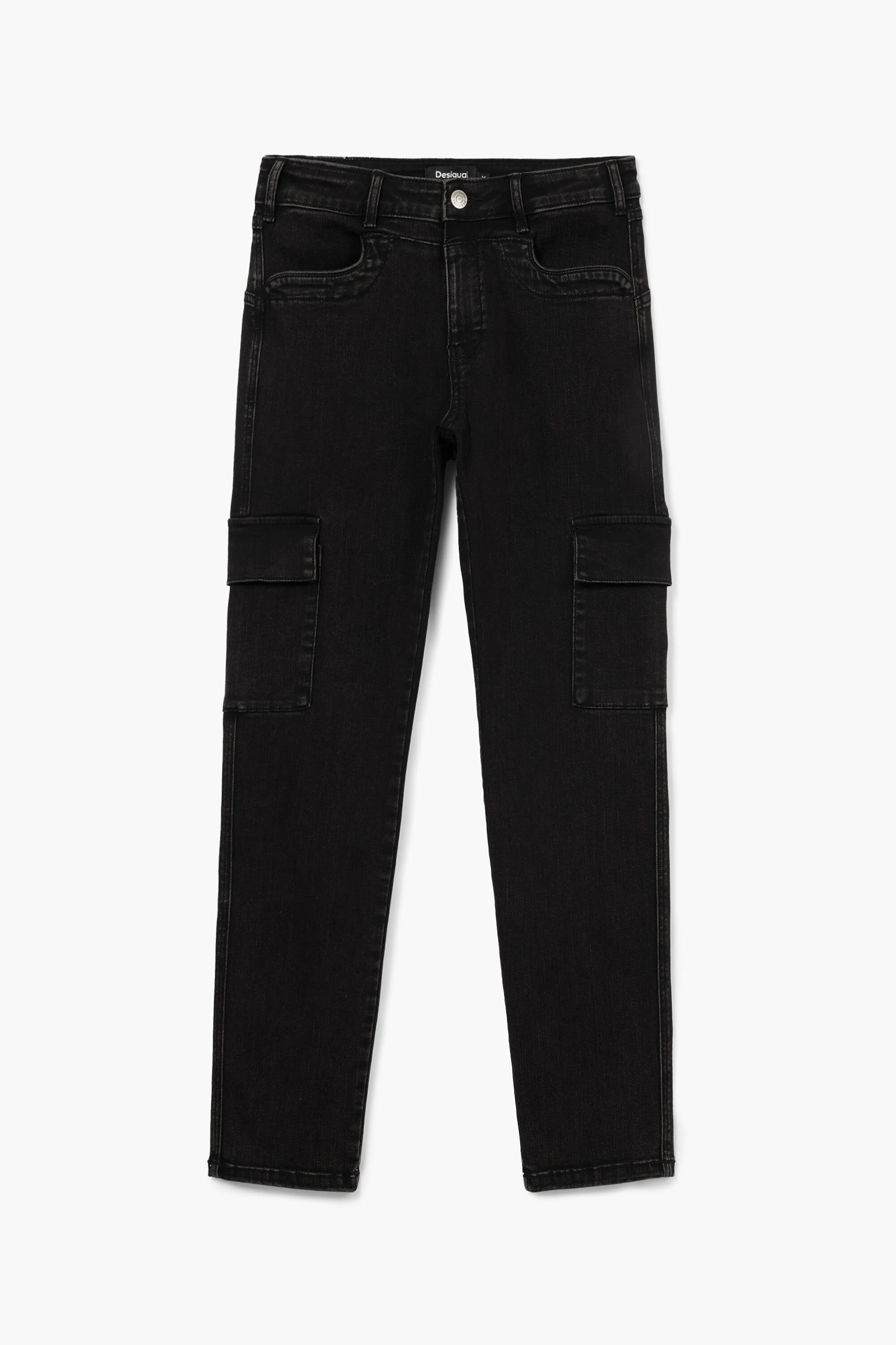 calça cargo de perna reta