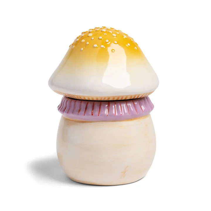 &klevering - Magic Mushroom Vorratsdose, small, gelb