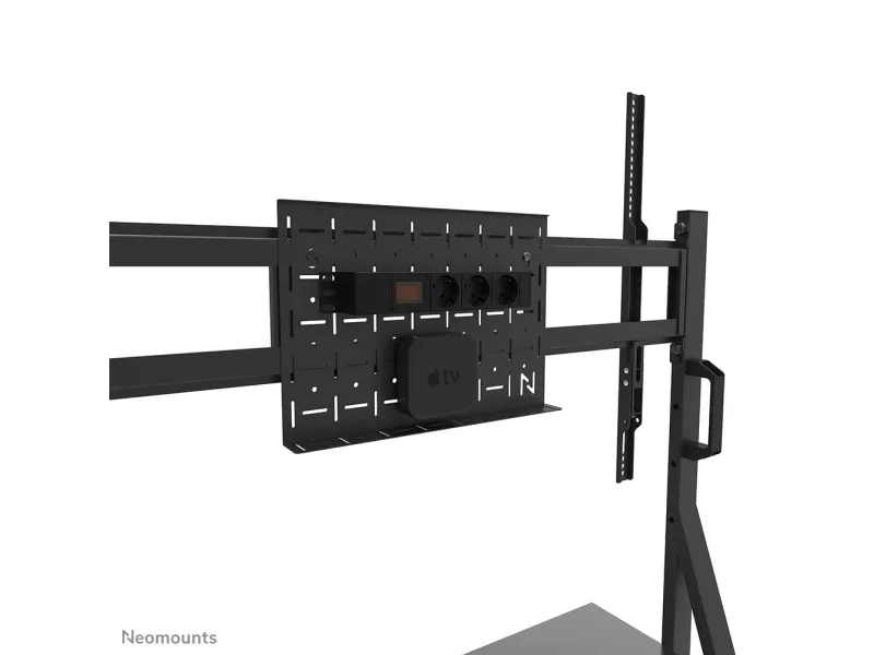 Neomounts FL50-525BL1 - Vogn med hjul - robust - for fladt panel - gulvstander - låsbar - stål - sort - skærmstørrelse: 55