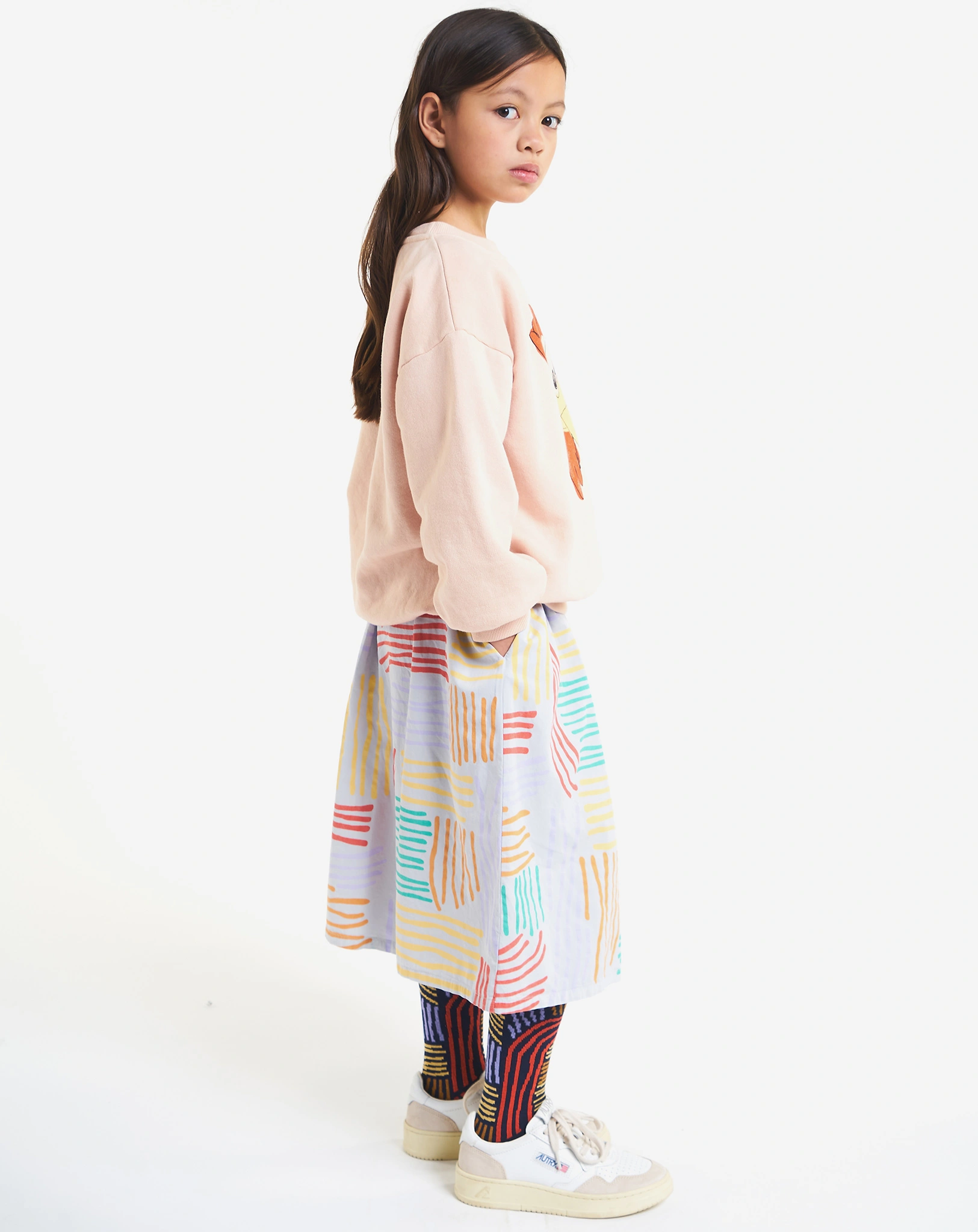 Sweatshirt MR O'CLOCK in peach