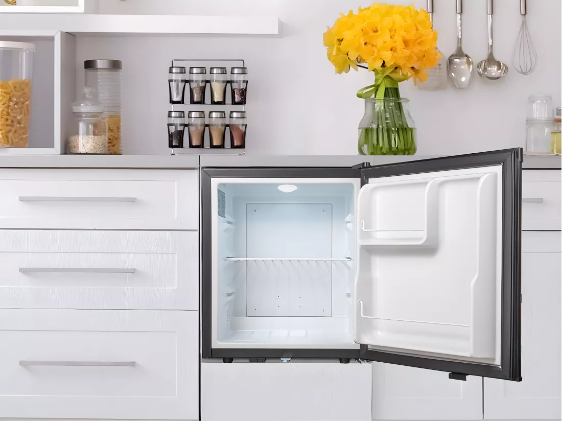 Mini bar thermoélectrique ultra-silencieux 26 DB - 38L - Porte réversible - Noir