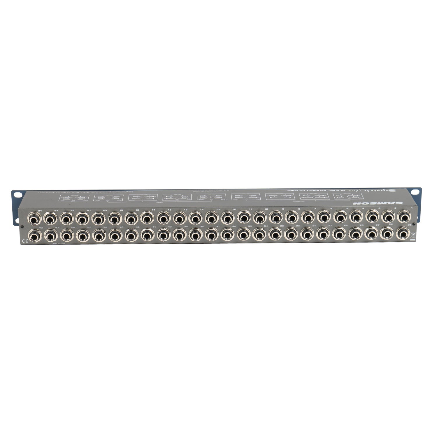 Samson S Patch+ 48-kanaals gebalanceerde patchbay