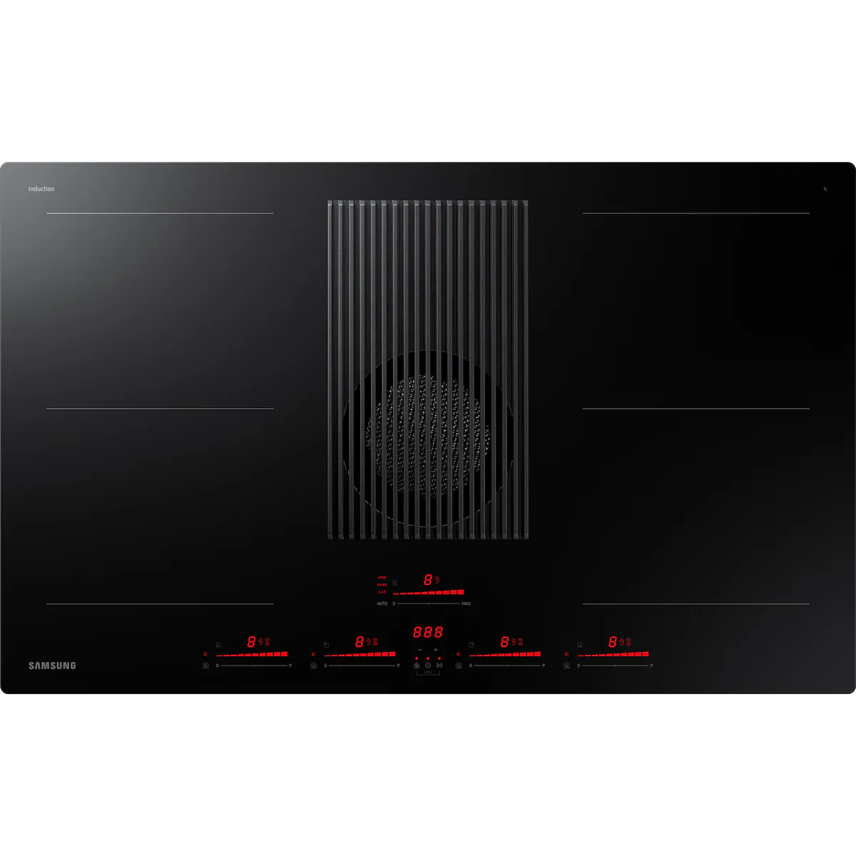 Samsung Infinite Line induksjonstopp med ventilator NZ84T9747VK
