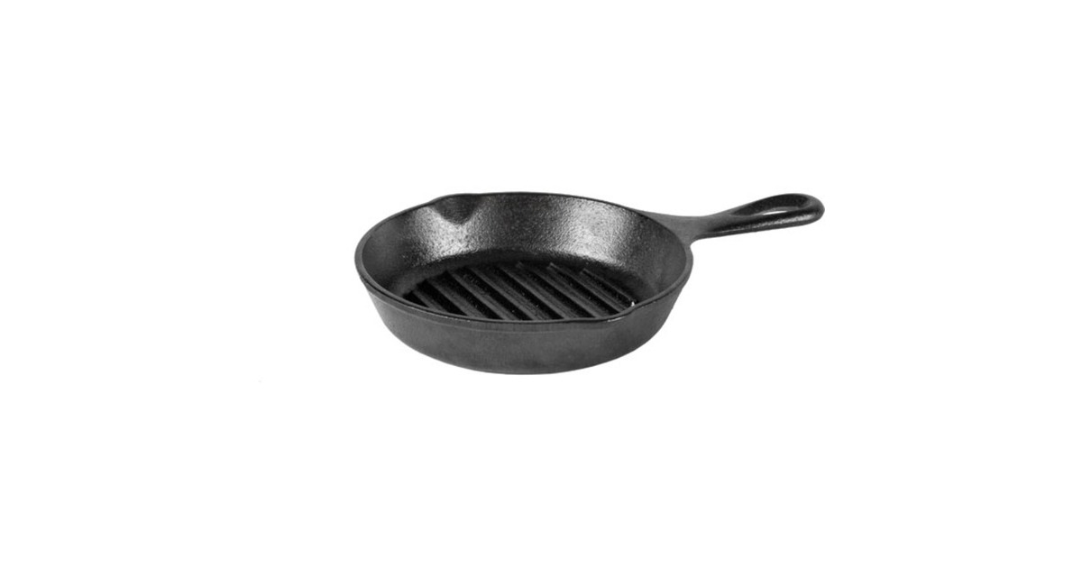 LodgeGrillpan L3GP, met handvat bak-/braadpan  (Zwart, Ø 16,5cm)