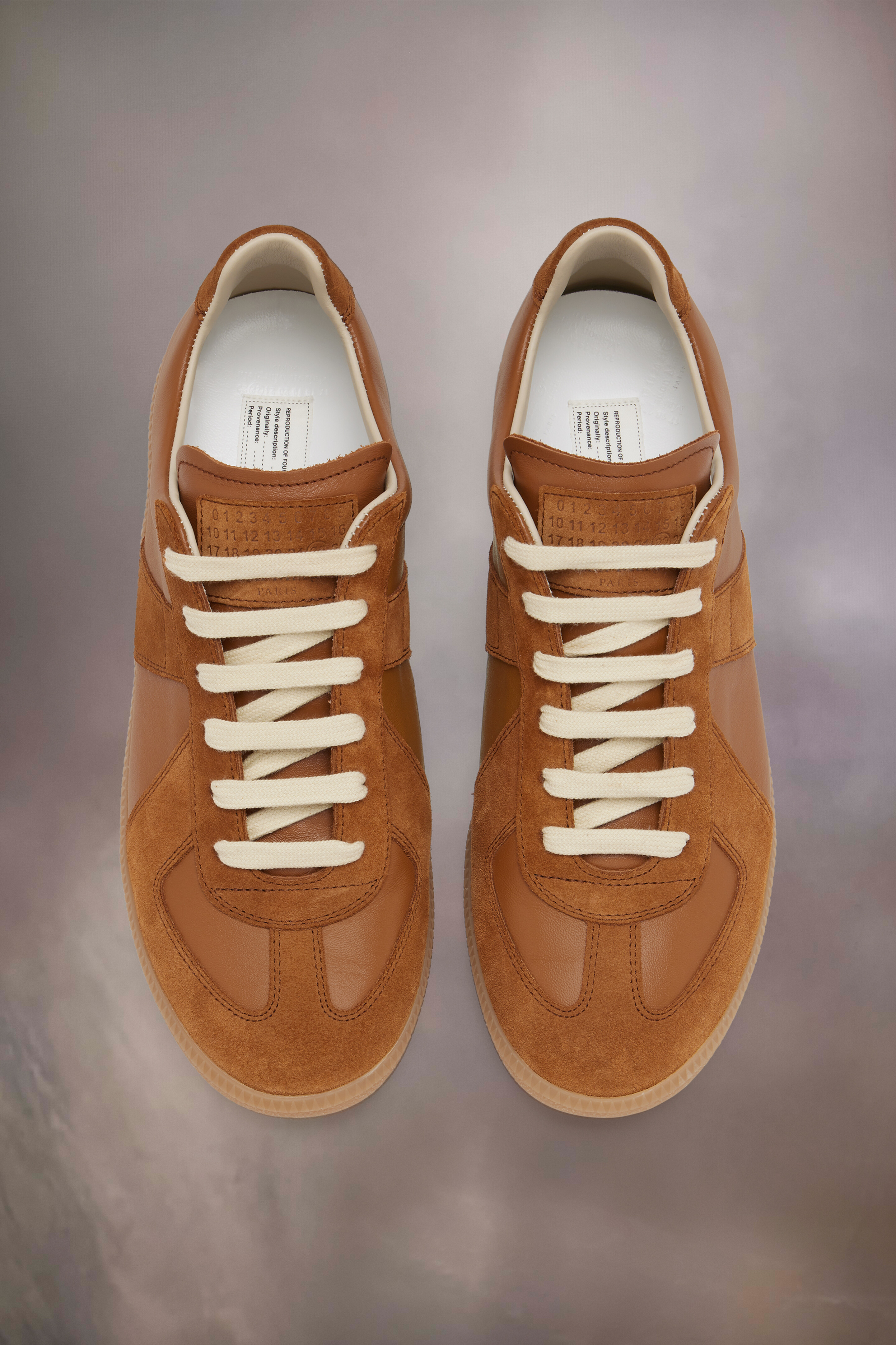 Sneakers Replica en cuir et suède | homme Brun clair