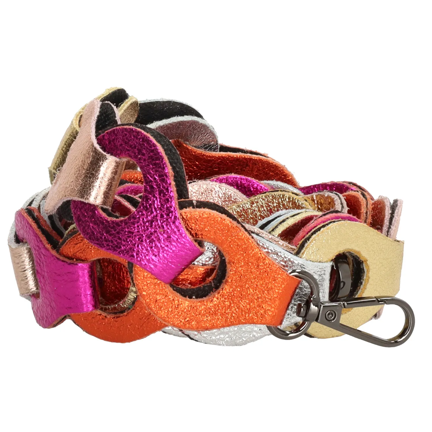 Charm London Anna Schouderband Goud – Roze – Oranje