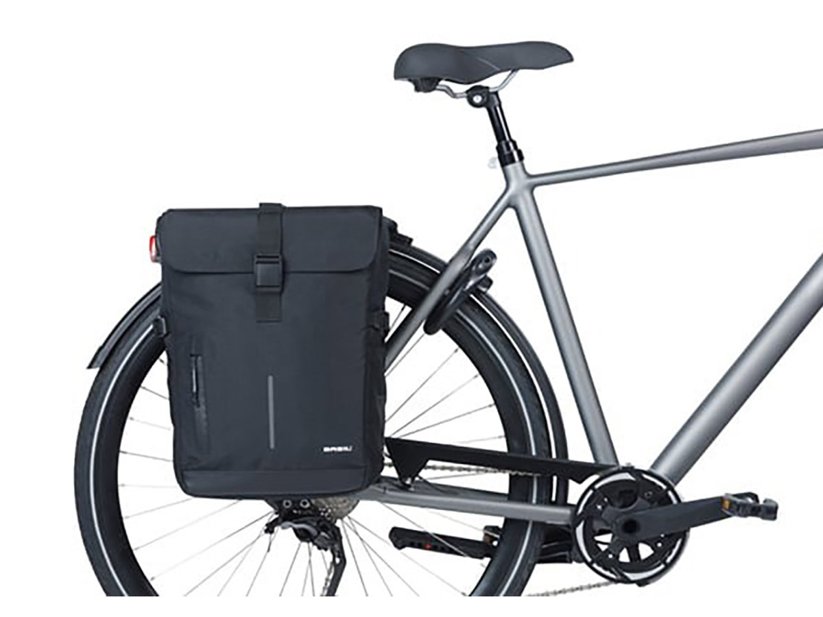 Basil Move dubbele fietstas 30 Liter - Black