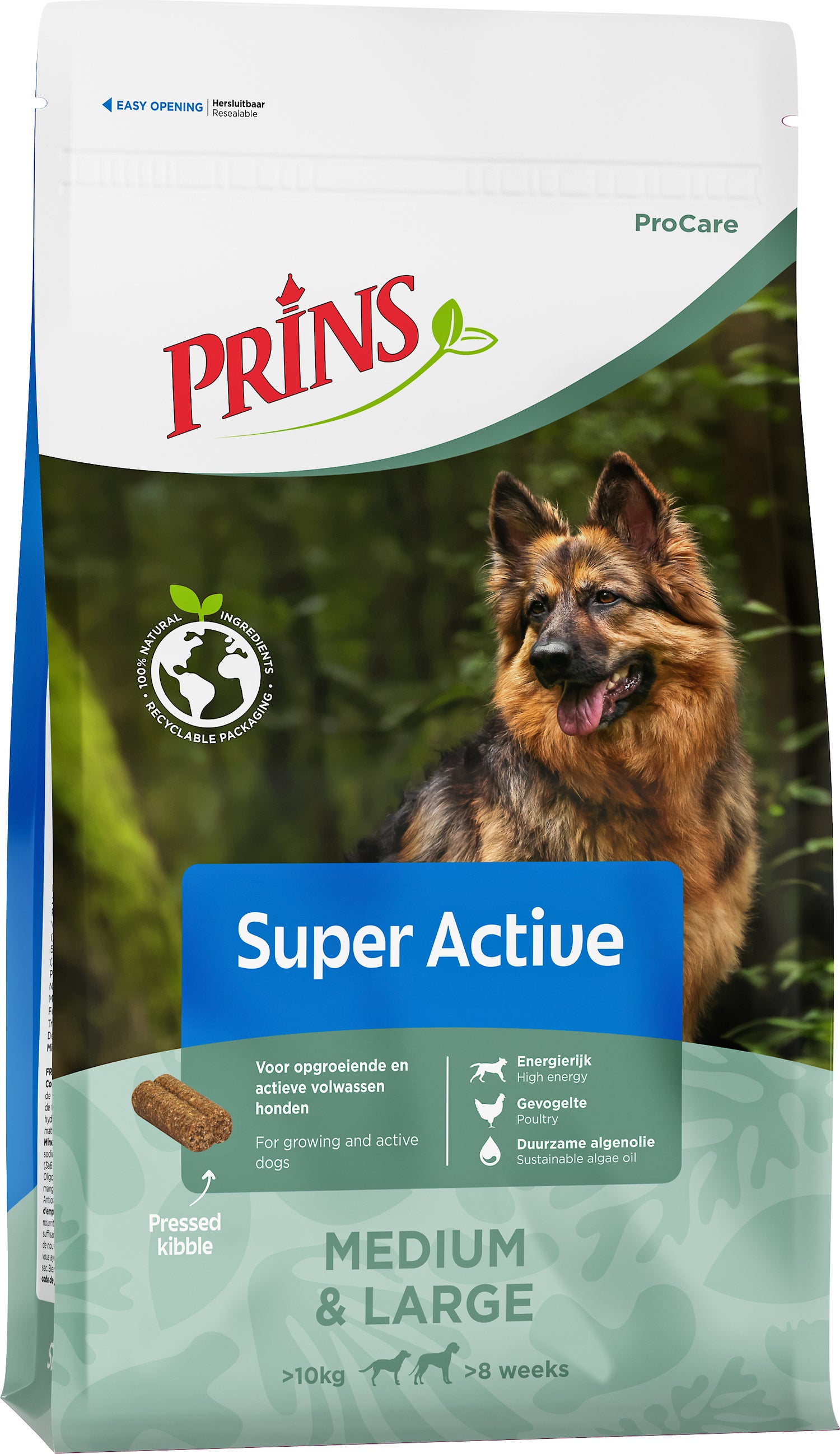 Prins hondenbrokken Procare Super Active adult gevogelte 12 kg