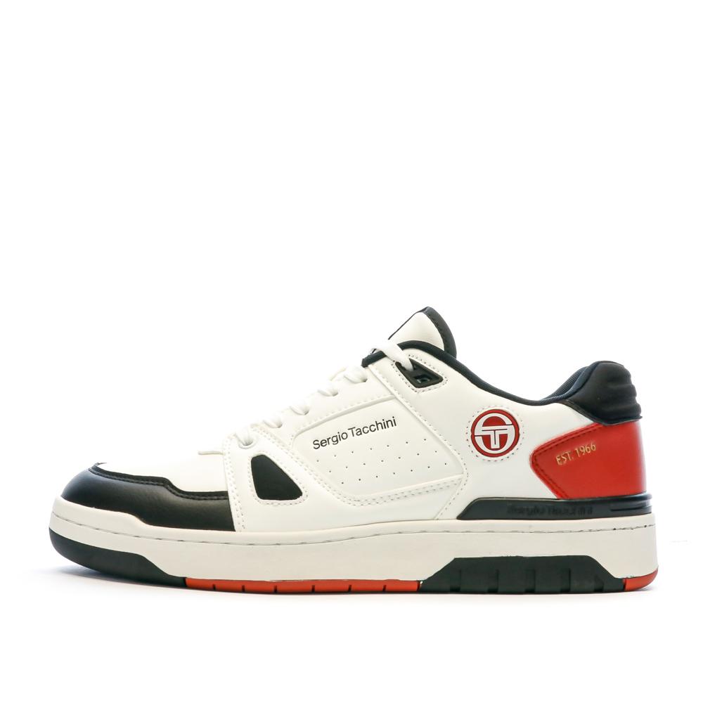 Sergio Tacchini Baskets Blanche/Noir/Rouge Homme Sergio TacchiniMilano