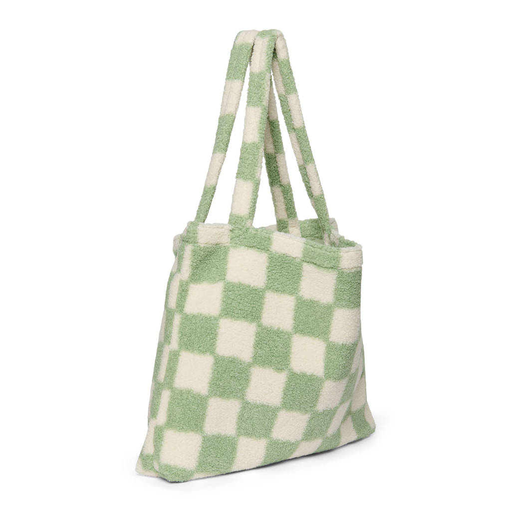 x Binibamba luiertas Checked Teddy Mom Bag groen