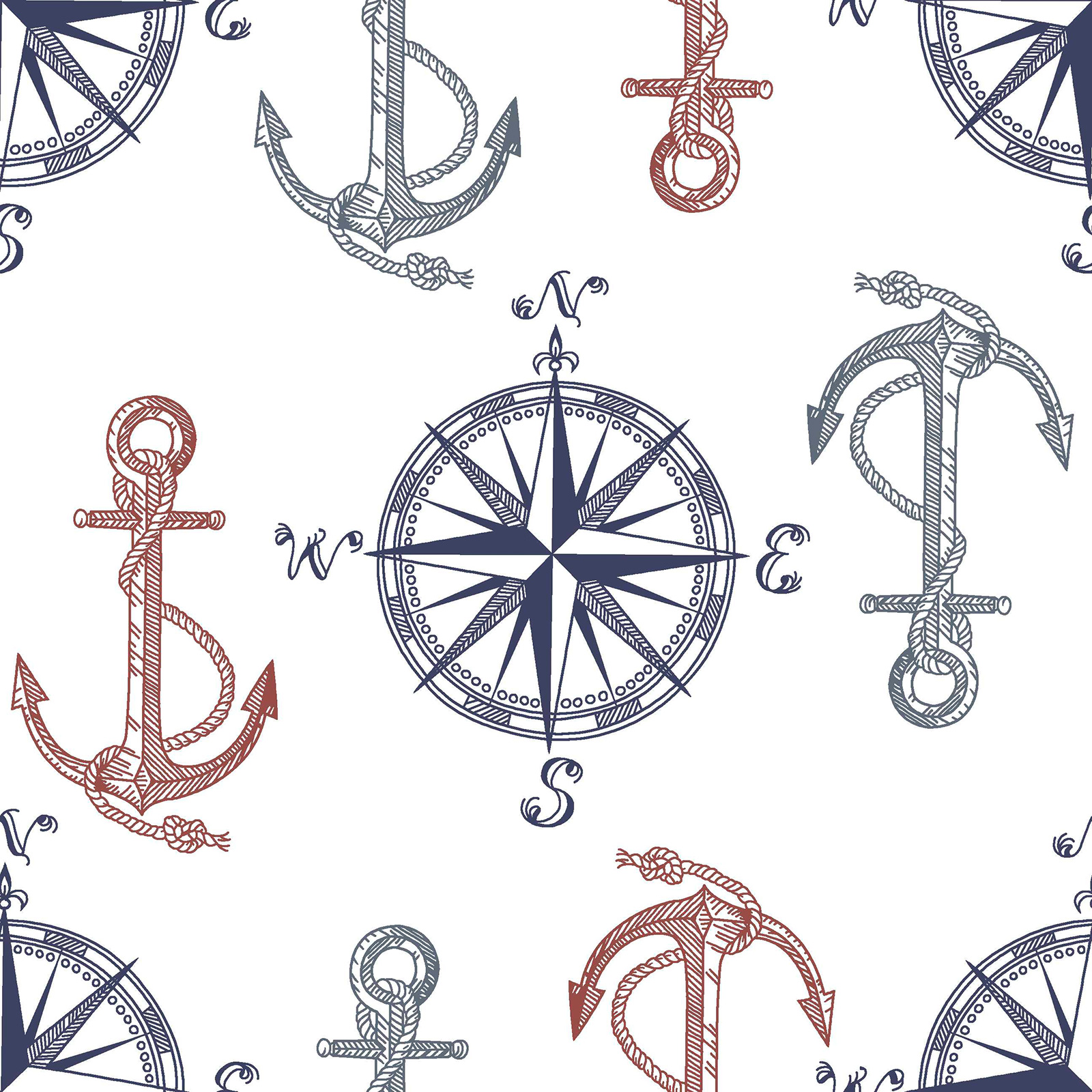 Stoff - Marine - 140 cm