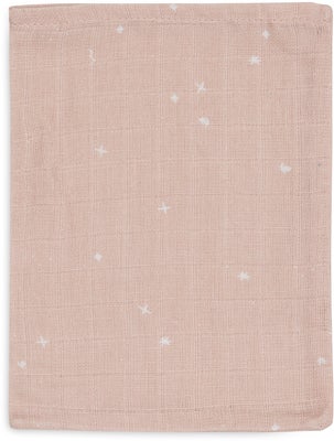 Jollein Vaskekluter Twinkling Musselin 3-Pack, Wild Rose