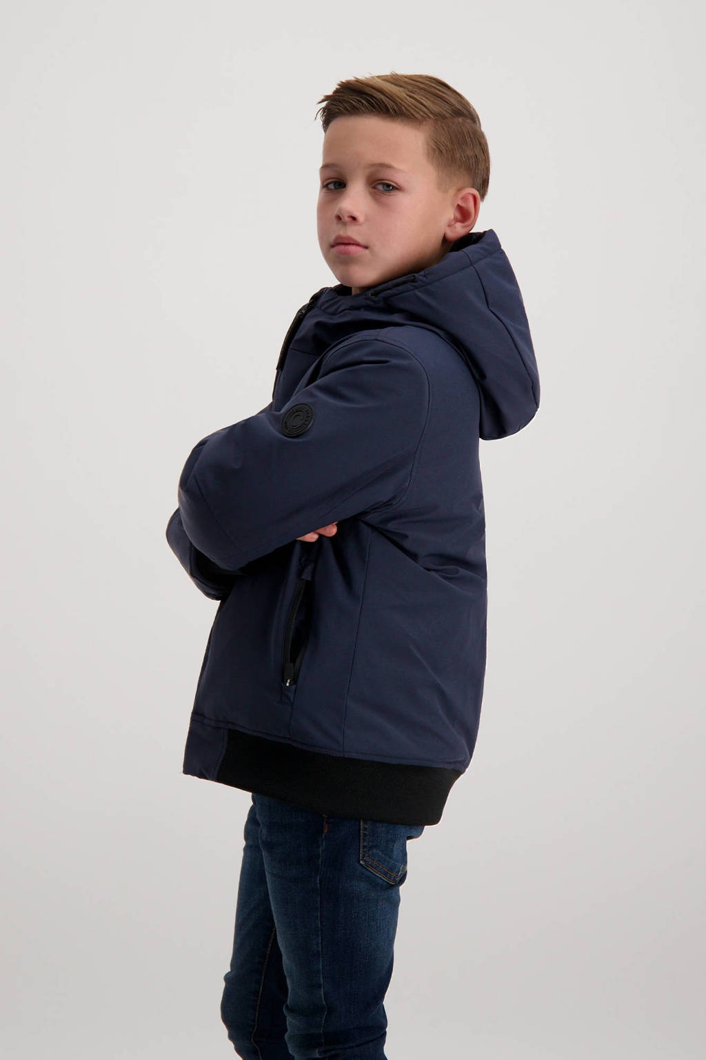 Cars gewatteerde winterjas STAGER donkerblauw