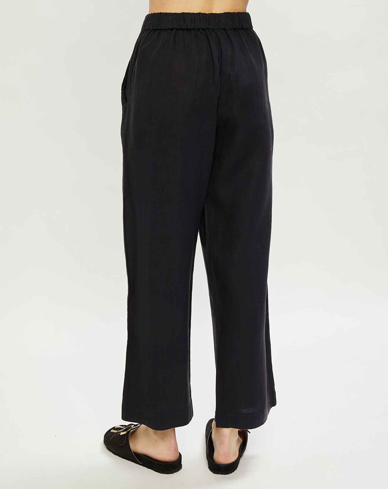 Harris Wilson Pantalon 100% Lin Carlos fumée