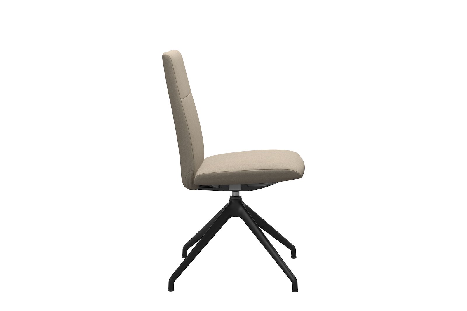 Chilli spisestol Tekstil Calido - Light Beige - Sort