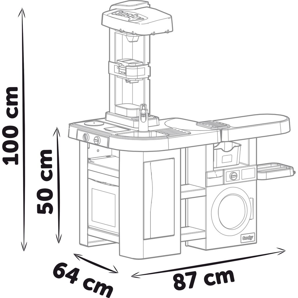 SmobySmoby   Tefal Studio Küche mit Waschsalon