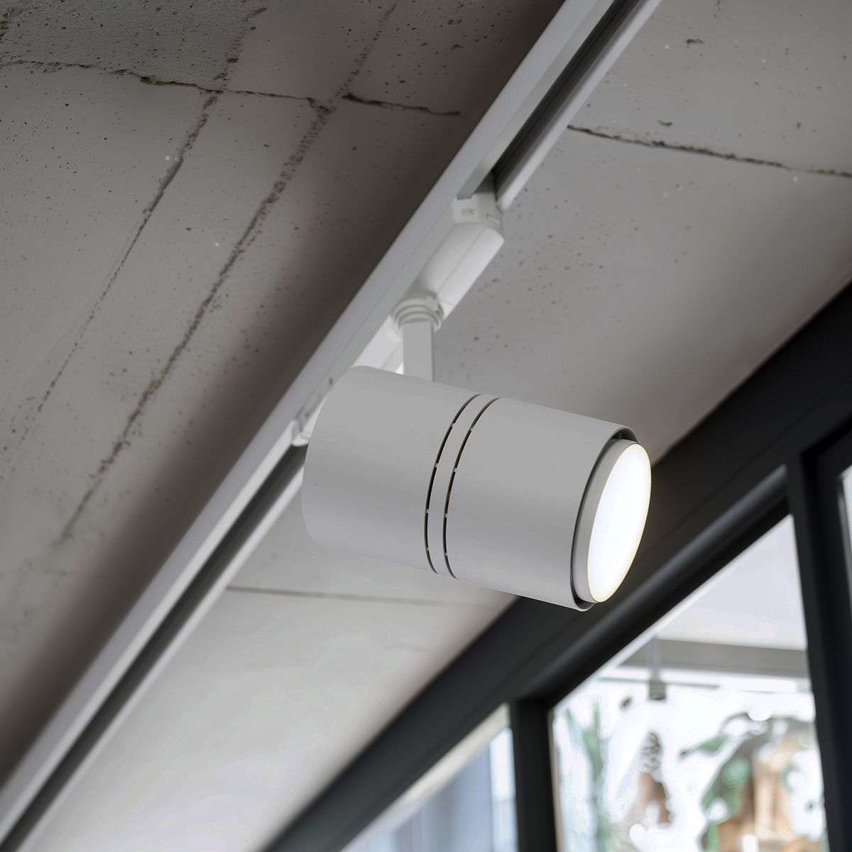 Modern 3-fase railsysteem met 4 spots wit - 3-Phase Ruler