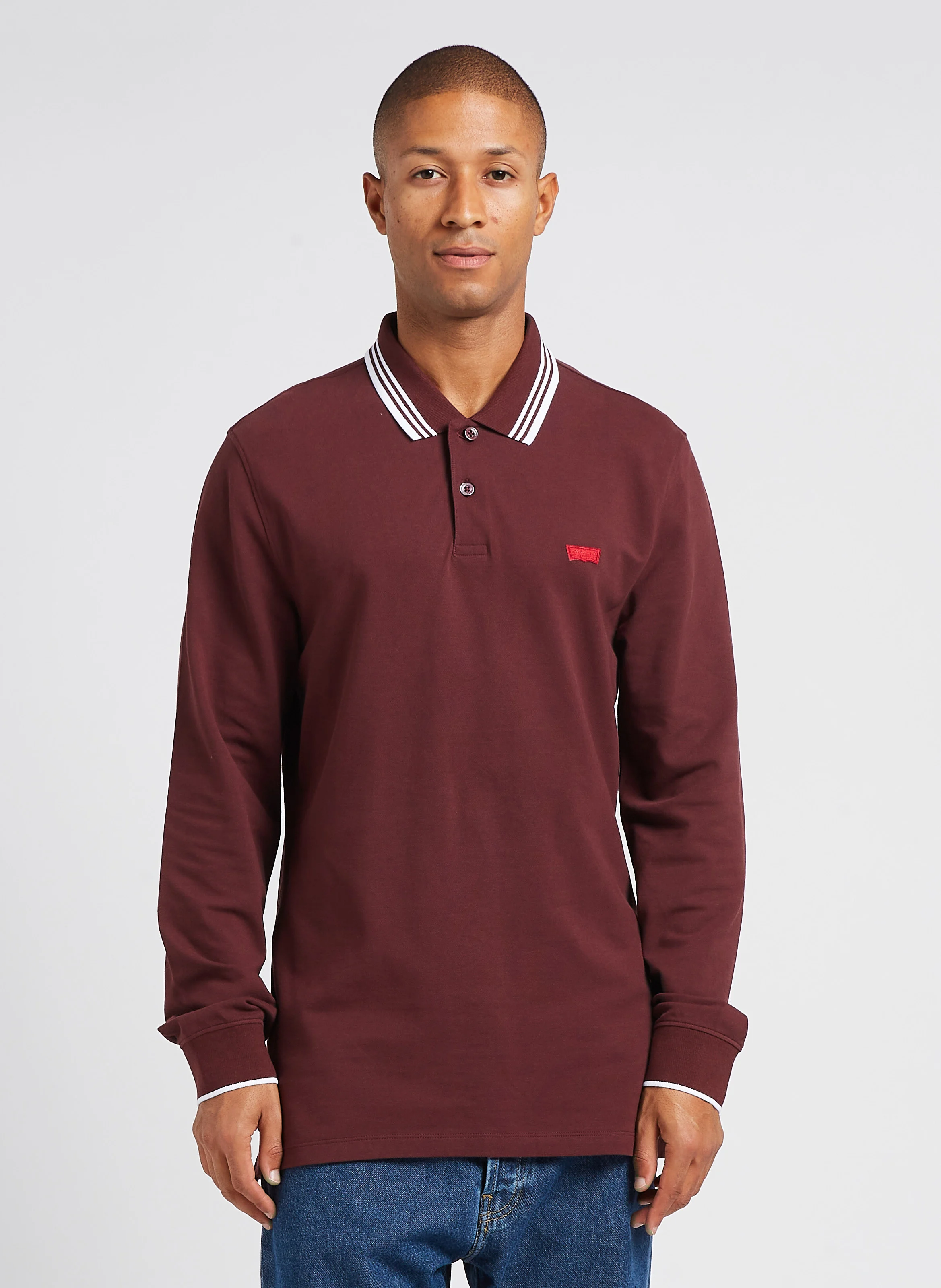LS SLIM HOUSEMARK POLO - Polo en coton mélangé| Beige