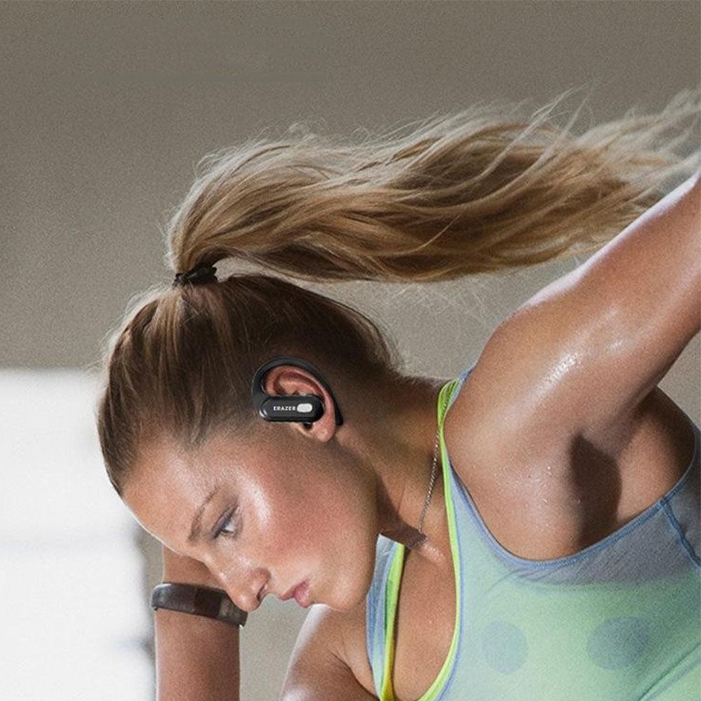 Erazer (by Lenovo) - XT60Pro Bluetooth 5.3 TWS In-Ear Sport OhrClip Kopfhörer Headset mit Ladecase (400mAh) - Beige