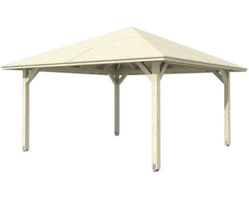 Gazebo SKAN WOOD Cannes maat 3 504 x 504 cm natuurlijk