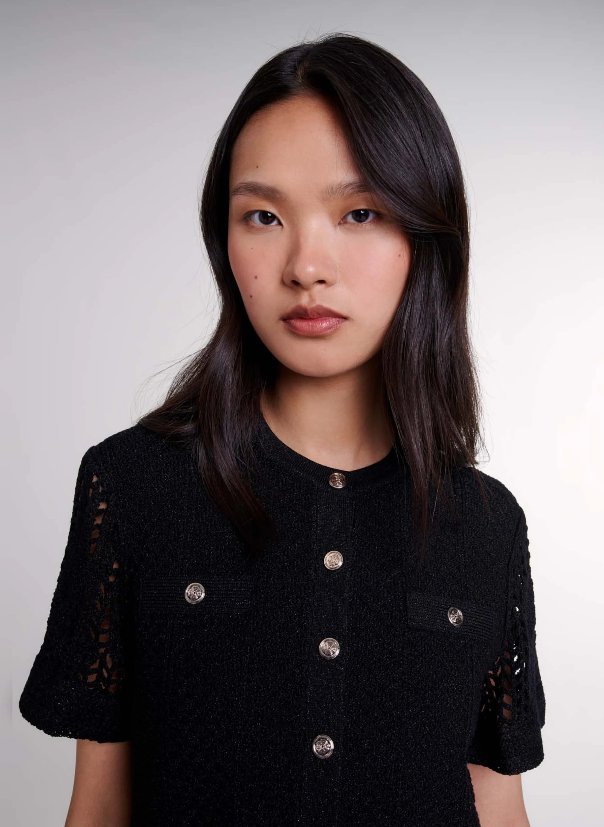 Robe courte évasée | Noir