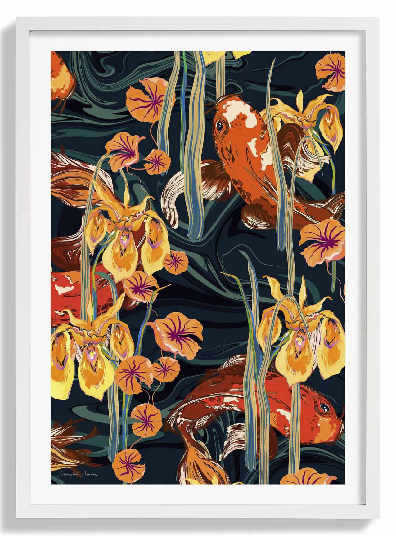 Koi-Teich Warm von MARYLENE MADOU