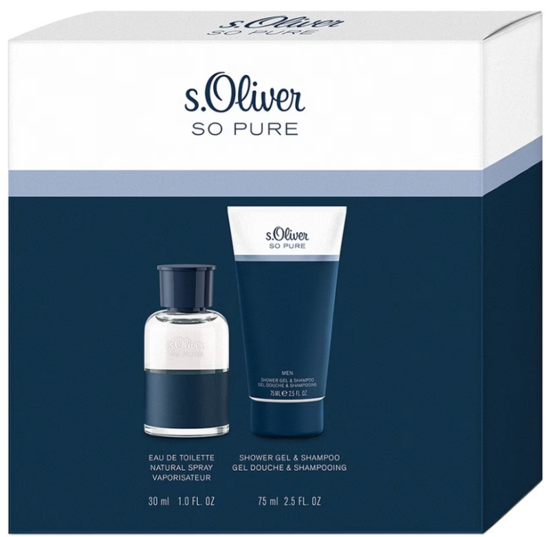 s.oliver So Pure Men Giftset Eau De Toilette en Douchegel 1 st