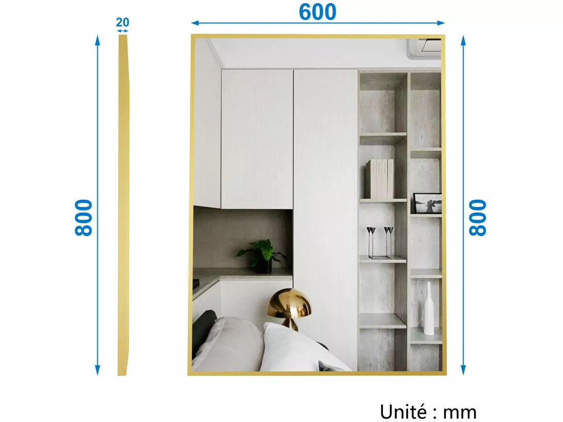 Ensemble meubles Salle de Bain 80cm simple vasque + colonne + miroir mural Chêne Wotan