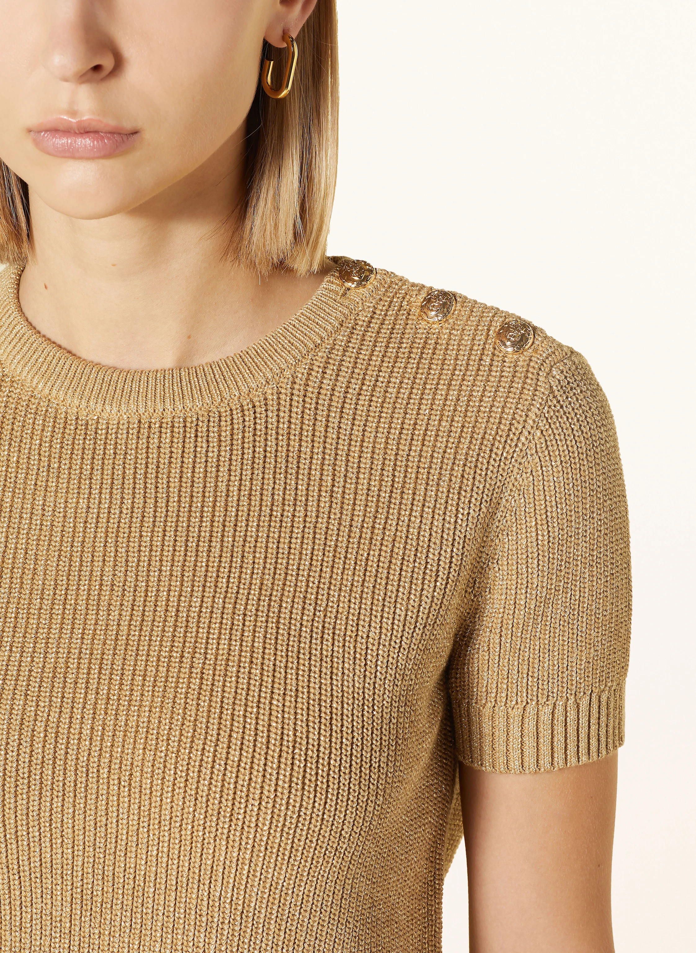 LAUREN RALPH LAUREN Strickshirt mit Glitzergarn