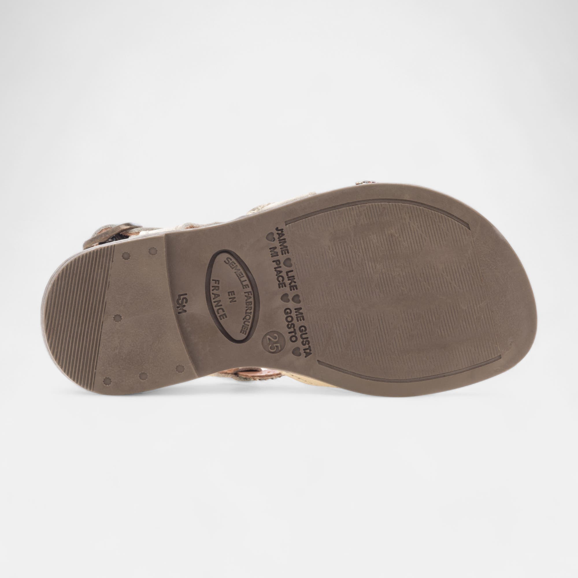 Nu-pieds Fille or