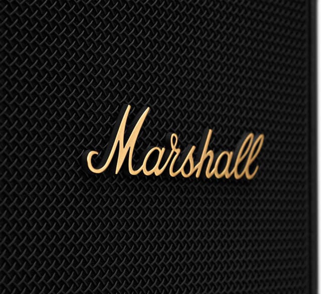 Marshall Tufton transportabel stereohøjttaler (sort/messing)