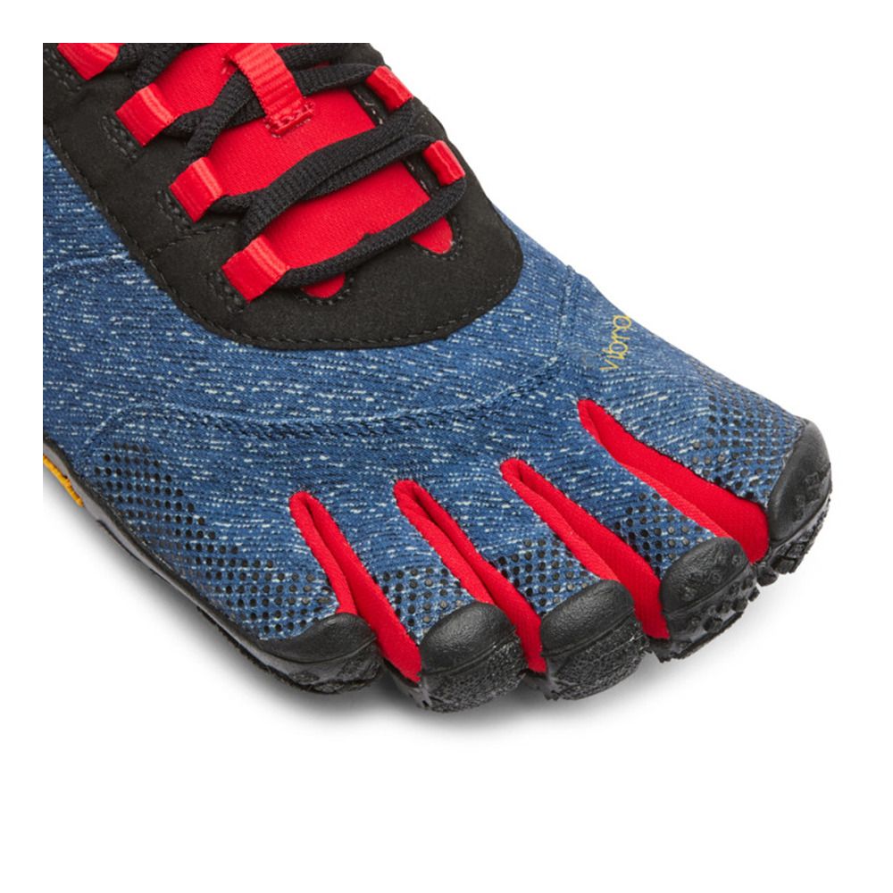 Five Fingers V-TREK - Chaussures randonné Homme jeans/rouge