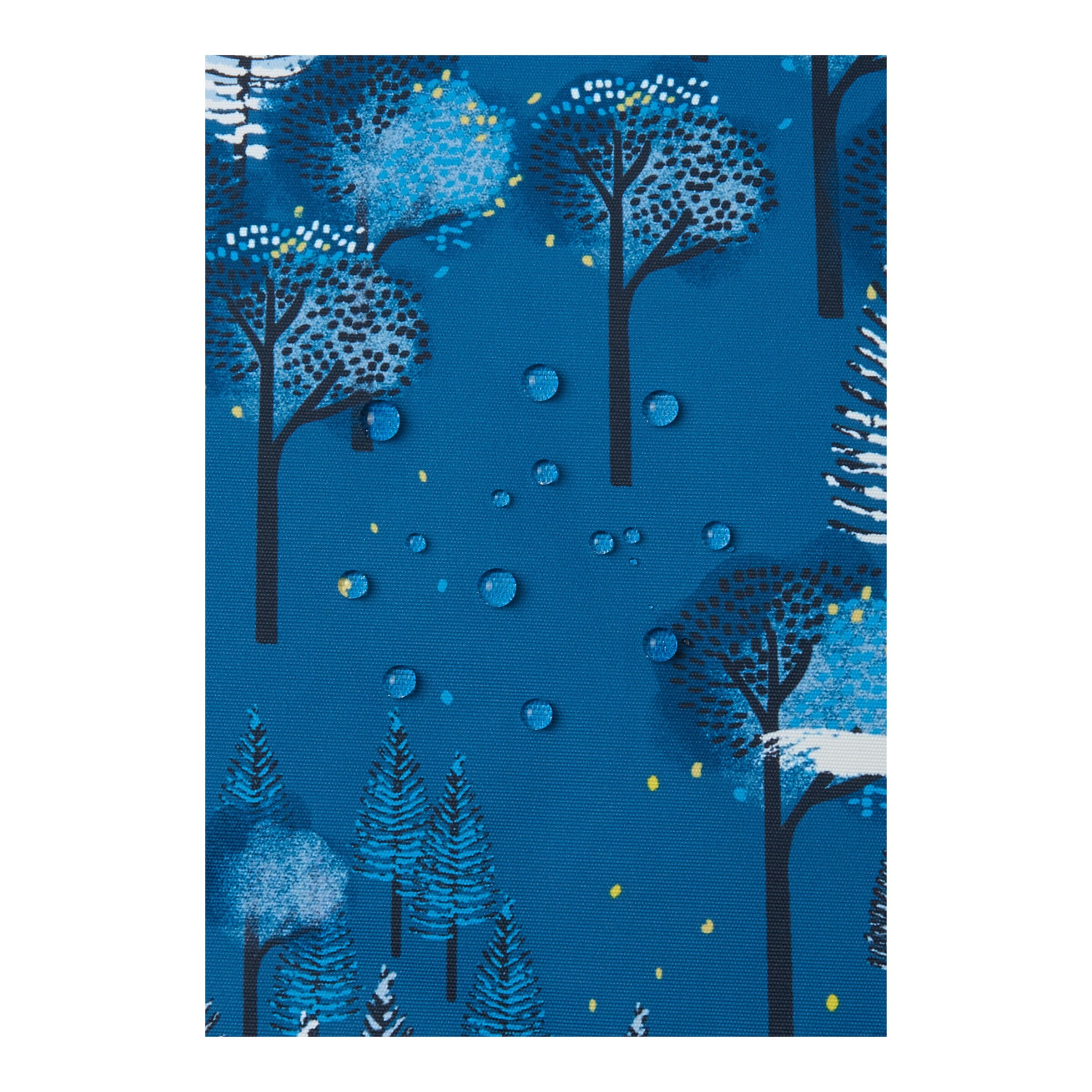 Reima Winterjacke mit Kapuze Wald blau/gelb