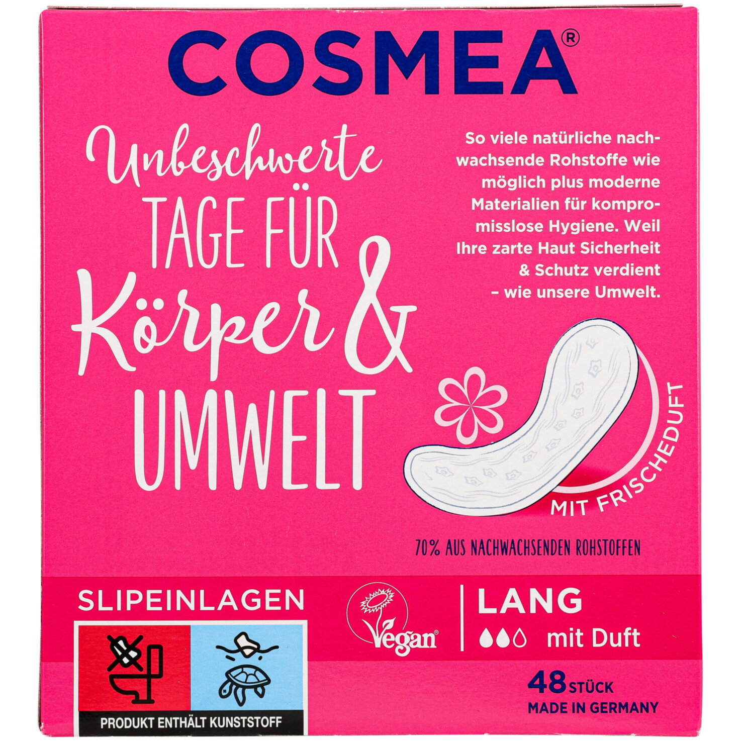 COSMEA Slipeinlagen Lang mit Duft 48 Stück