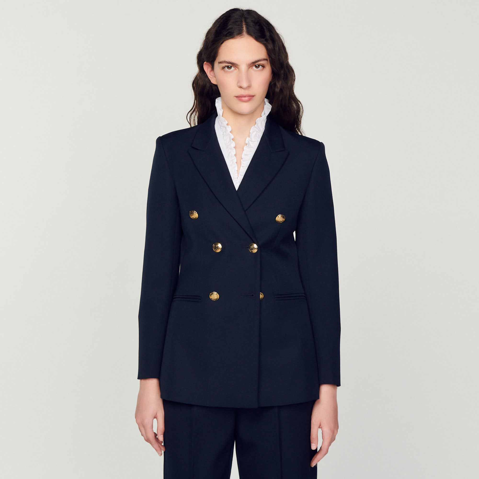 Veste de tailleur double boutonnage