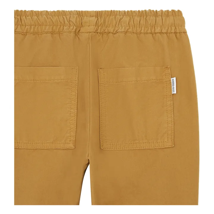Hundred Pieces Pantalon Coton Bio Taille Elastiquée | Marron glacé