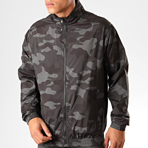 Coupe-Vent Camouflage TB3127 Gris Anthracite Noir