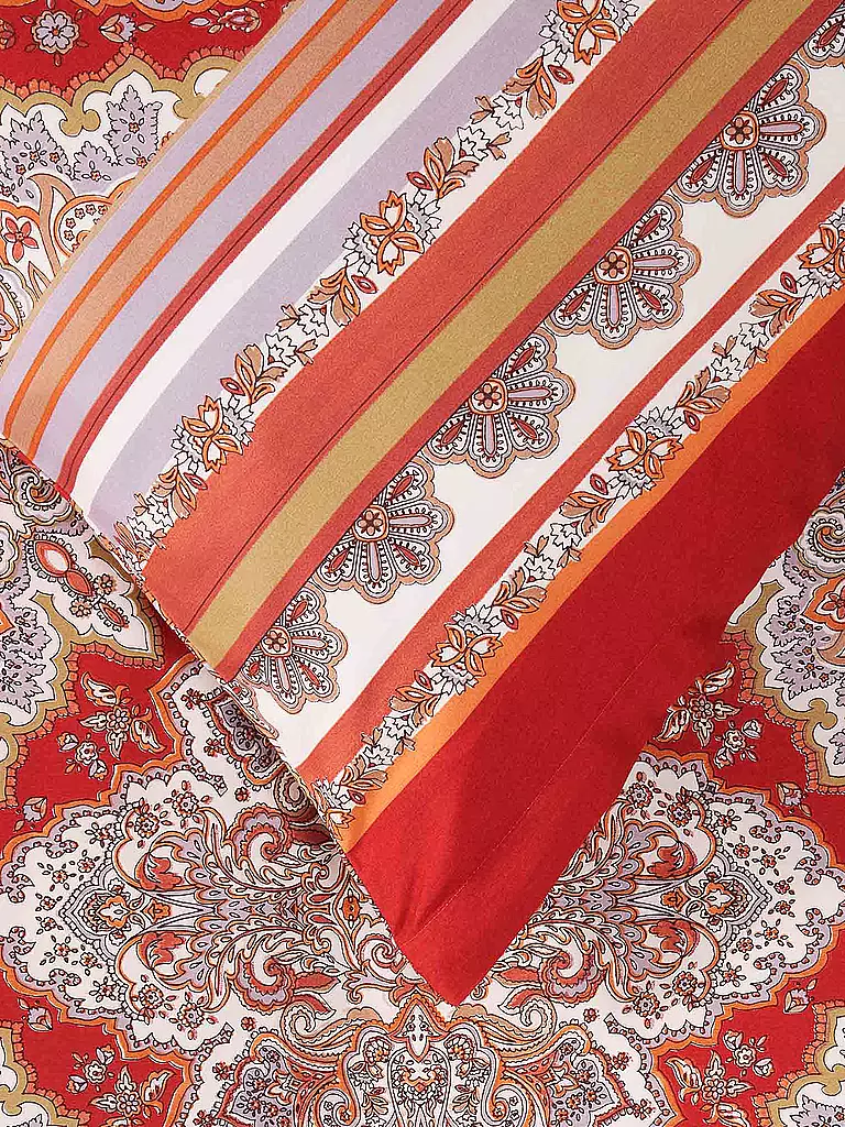 BASSETTI Satin Bettwäsche MARECHIARO 70x90cm/140x200cm Rot rot