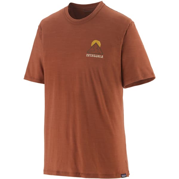 T-shirt randonnée PATAGONIA M'S CAP COOL MERINO GRAPHIC SHIRT SLOW GOING: SISU BROWN