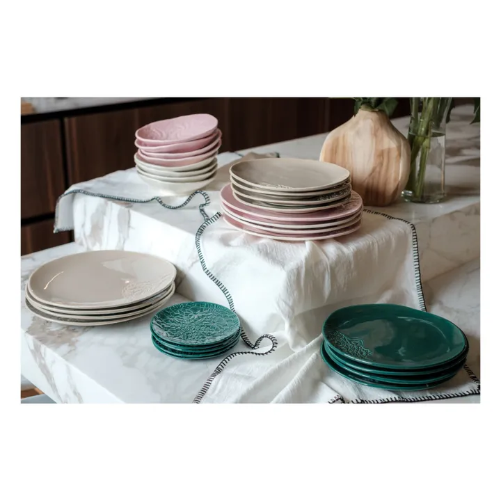 Maison Vessel Assiettes Blanca dentelle Flora - Set de 2 | Jade