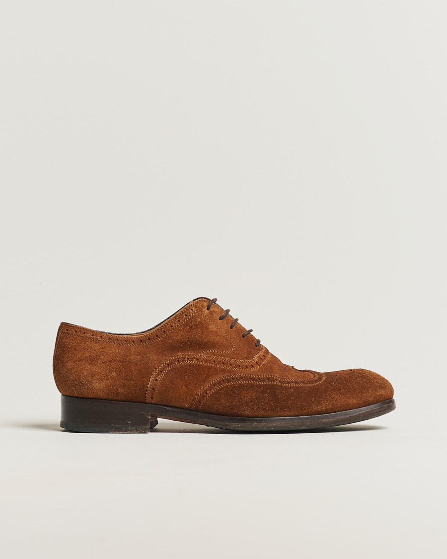 Magnanni Oxford Brogue Brown Suede 42,5