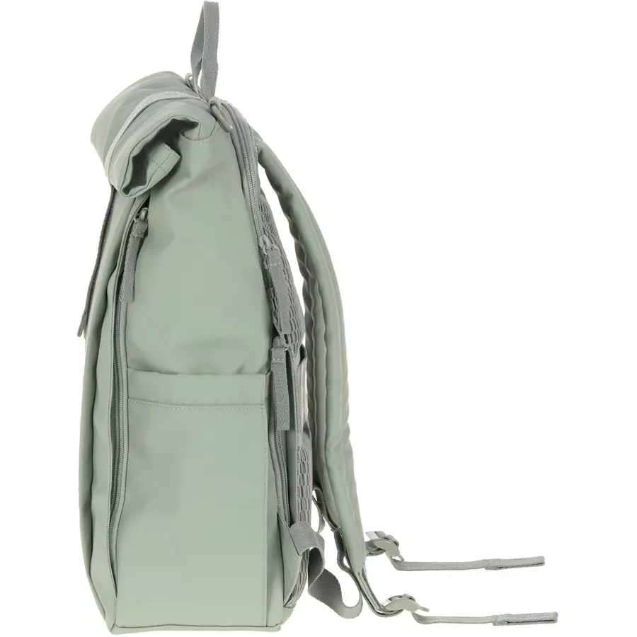 LÄSSIG Wickelrucksack Rolltop Up Backpack silver green