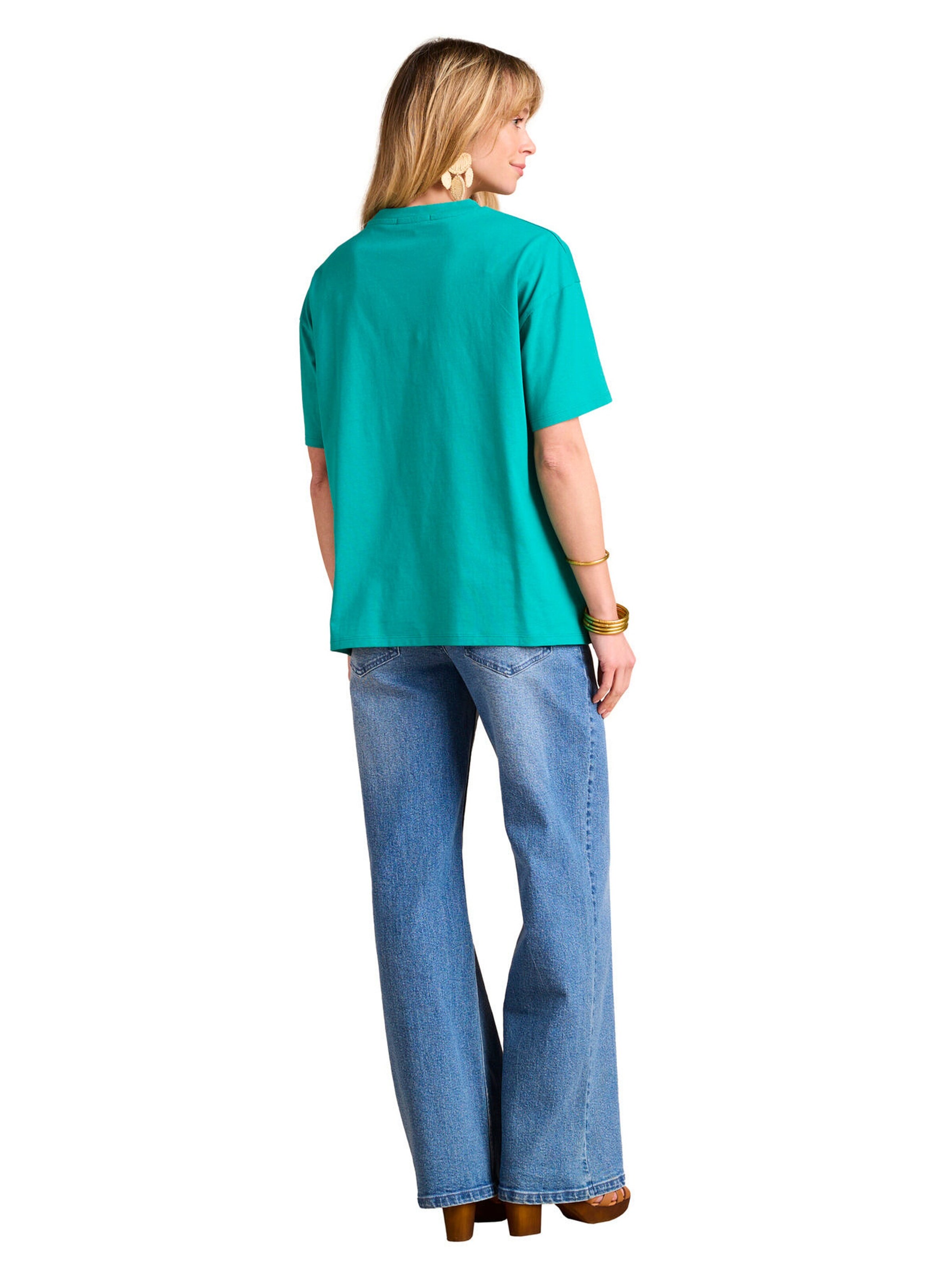 Envie de Fraise Bio-Kollektion: Umstands-T-Shirt mit Print Mama bisou grün