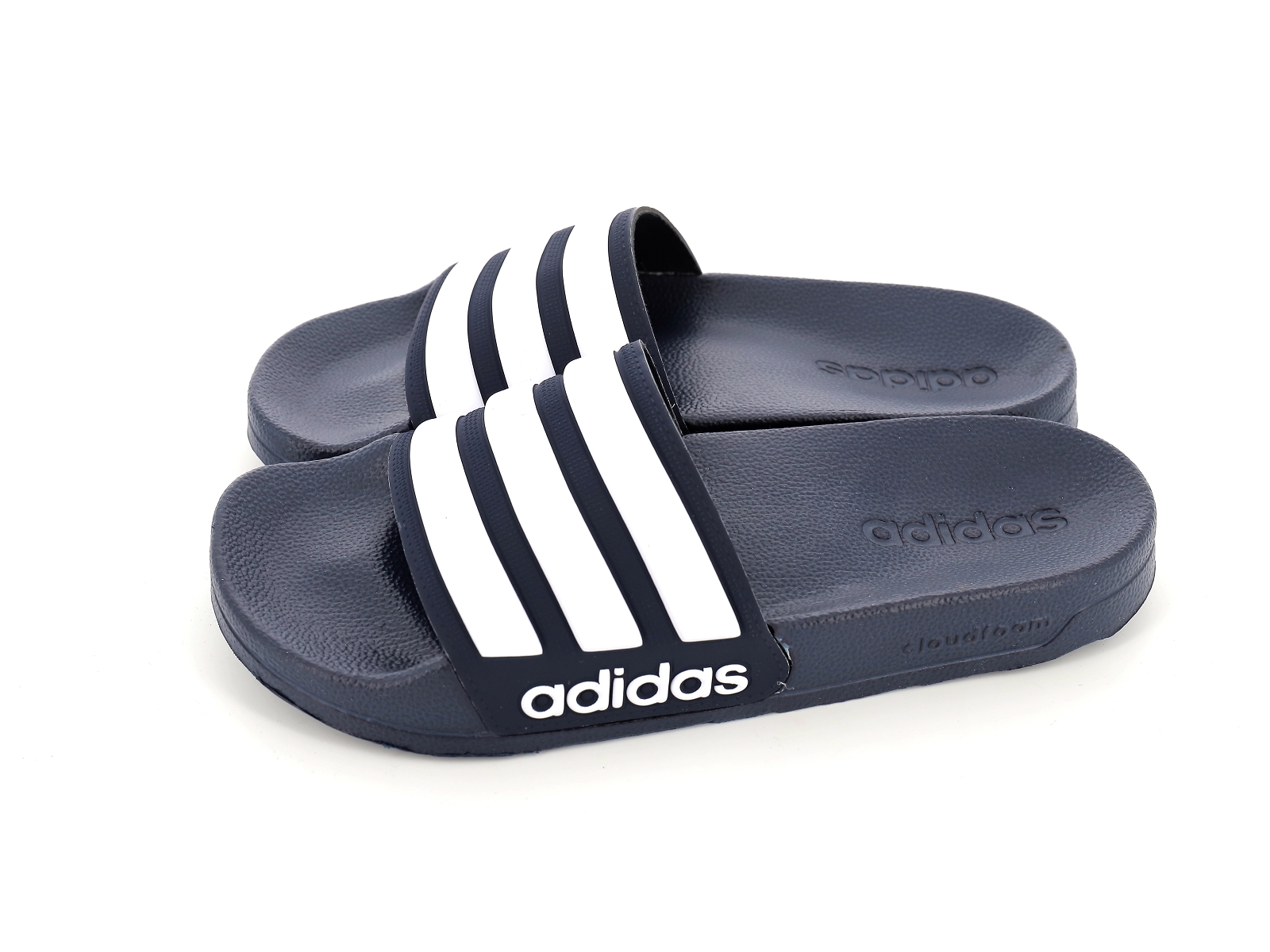 Adidas-ADILETTE SHOWER Synthétique Marine-Blanc